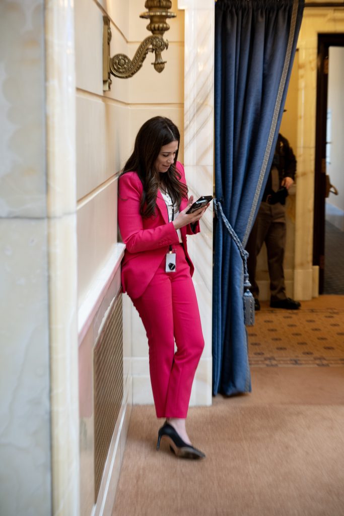 a little multitasking on the Senate floor