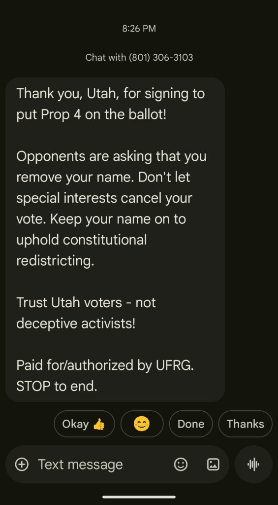 a note on the effort to the repeal prop 4